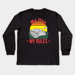 My Stug my rules Kids Long Sleeve T-Shirt